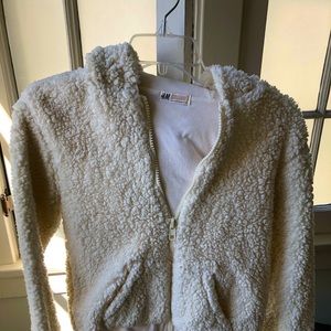 H & M fuzzy kids jacket